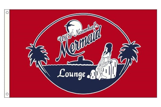 Flags Unfurled "USS Narwhal's Mermaid Lounge" 3’ x 5’ Flag