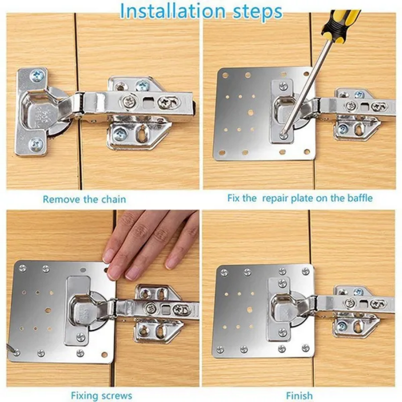 bedCLAW Hinge Repair Bracket, Set of 2, with Screws