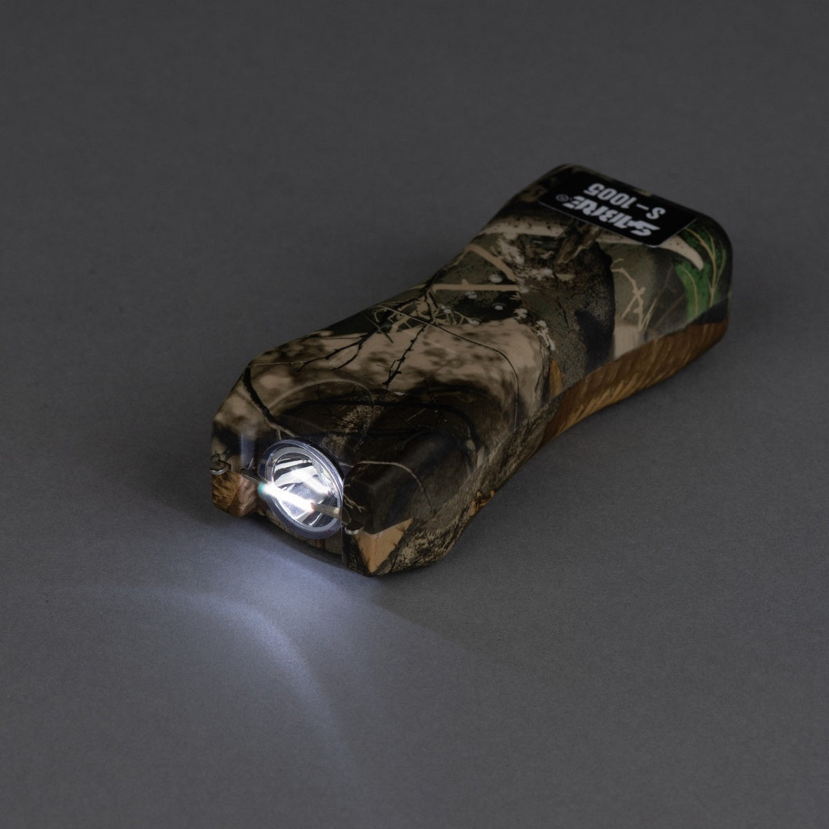 SABRE 2-in-1 Camo Stun Gun and Flashlight with Black Belt Holster