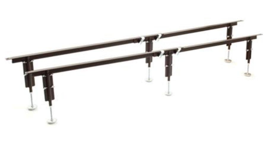 No-Sag MightyLift Steel Mattress Bed Frame Center Support Slats, Queen/King/Cal King, 7.5" to 17" Height Adjustable