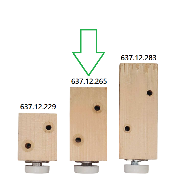 Hafele 637.12.265 Plinth Adjusting Fitting, M8 Thread, 80mm Wood Mounting Block