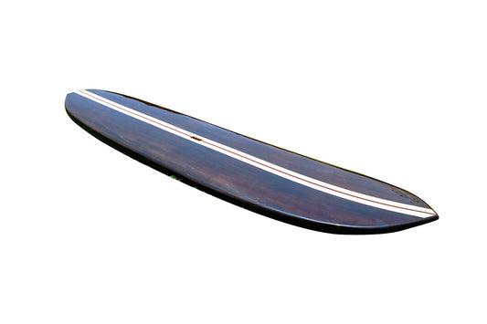 Paddle Board in Dark Painted Wood 11ft with 1 Fin