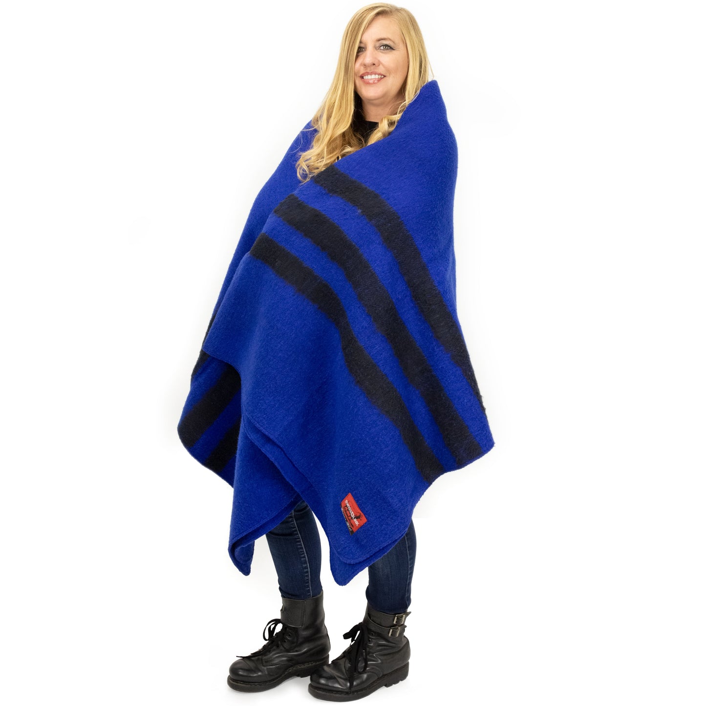 Royal Blue Classic Wool Blanket