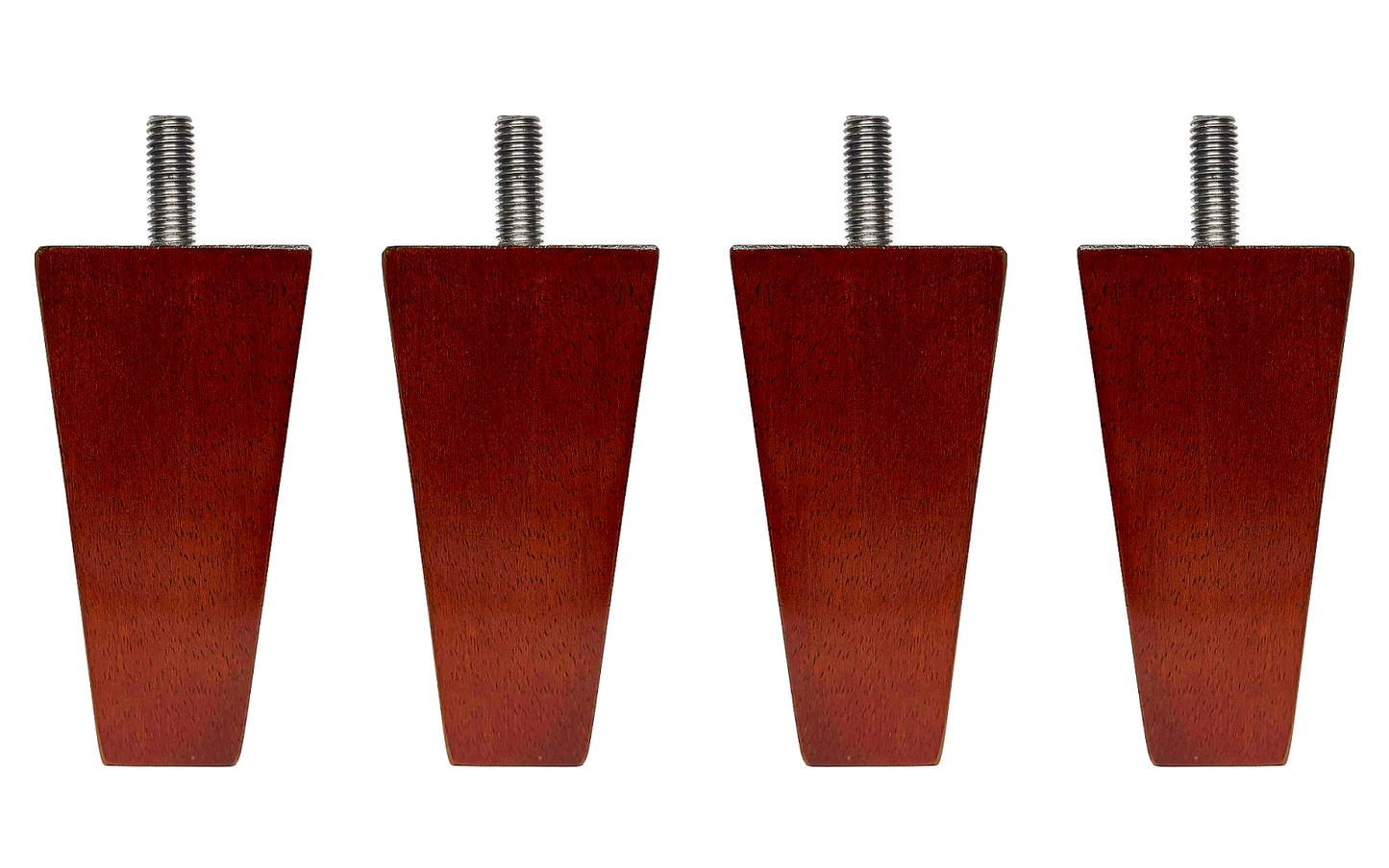 Leg Daddy 4-1/2" Walnut Finish Slim Square Tapered Legs, Set of 4