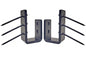bedCLAW Armor Grade Carbon Steel 2x4 Barricade Brackets for Door Stop Security