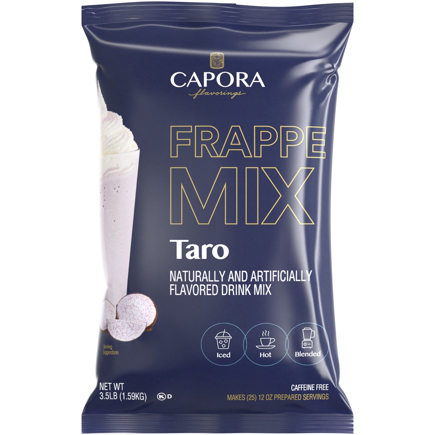 Capora 3.5 lb. Taro Mix, Coffee Shop Quality, Barista Approved