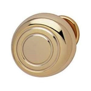 Hafele 134.35.820 Decorative Polished Gold Color Zinc M4 Knob Set of 6