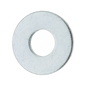 Flat Zinc-Plated USS Washer for 1/4" Screw Size, Steel, 0.312" ID, 0.75" OD x100