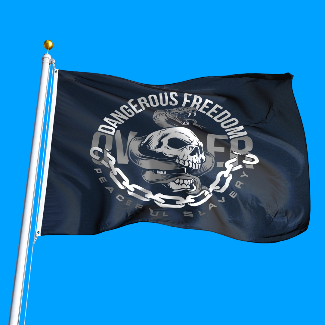 Dangerous Freedom Over Peaceful Slavery Flag