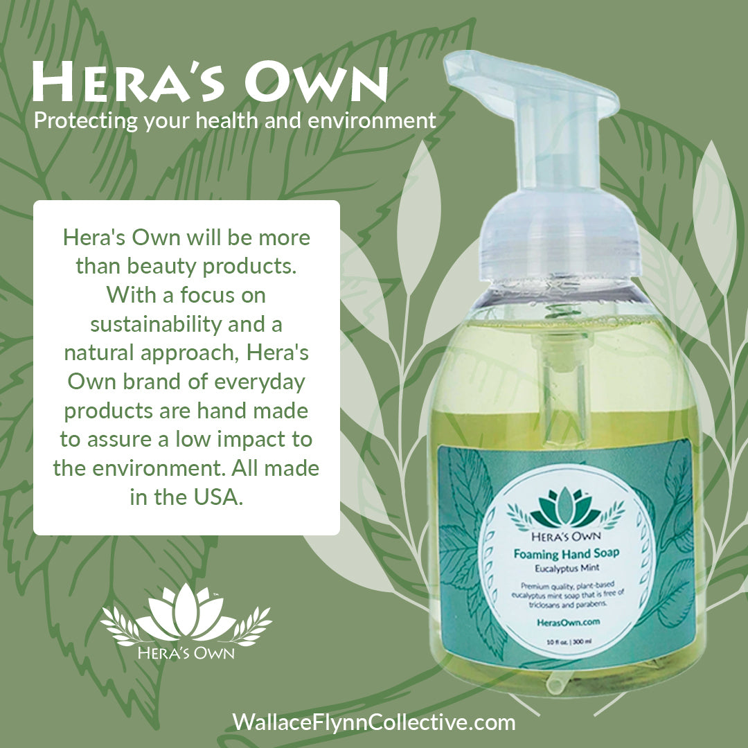 Hera's Own Foaming Hand Soap - Eucalyptus Mint - 10 fl oz. (300 ml)