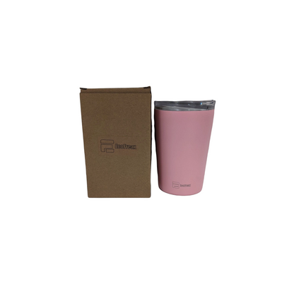 Stainless Steel Pink Matte Finish Travel Mug ♡ 400 ml.