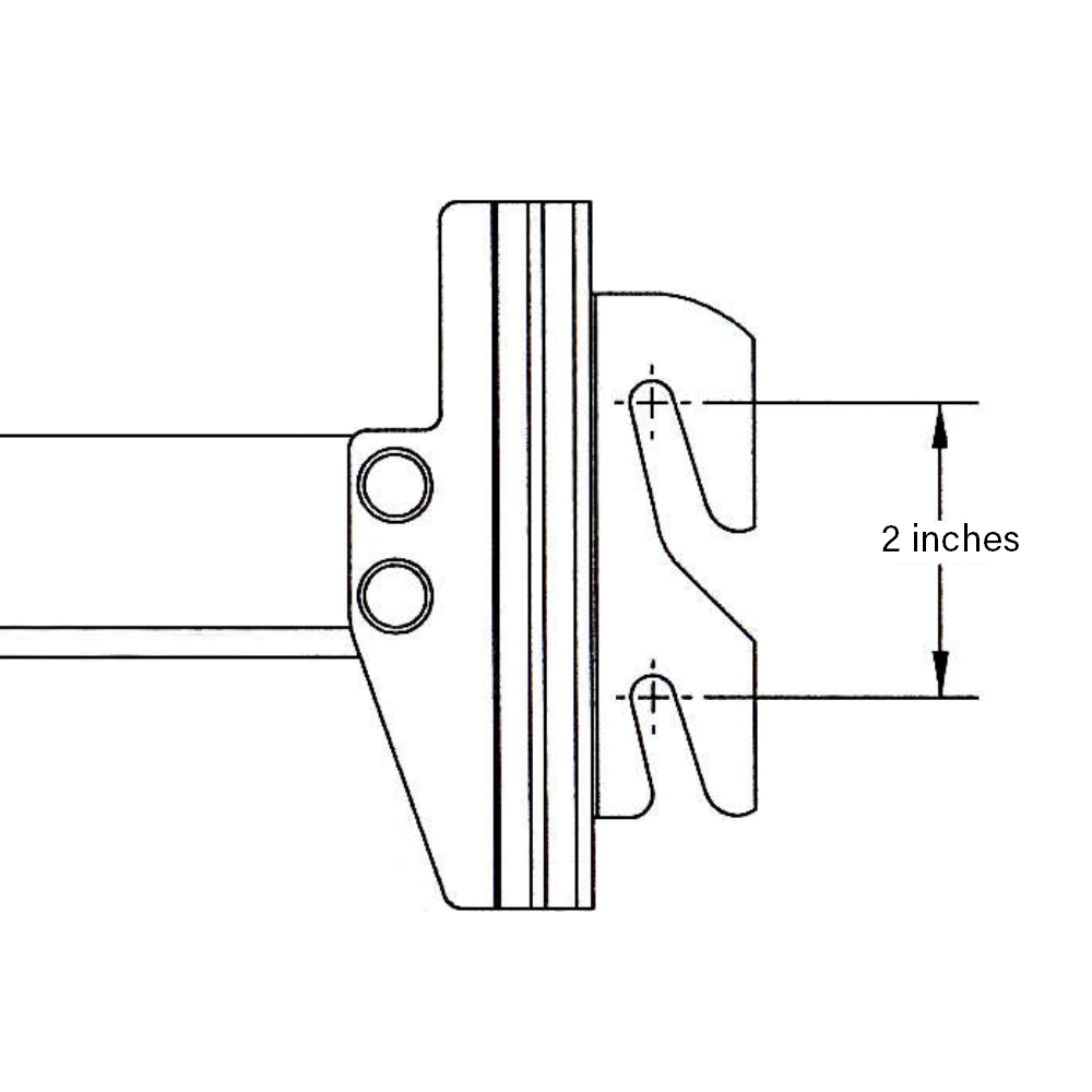 bedCLAW 76" Steel Hook-On Side Rails for Twin or Full Size Beds