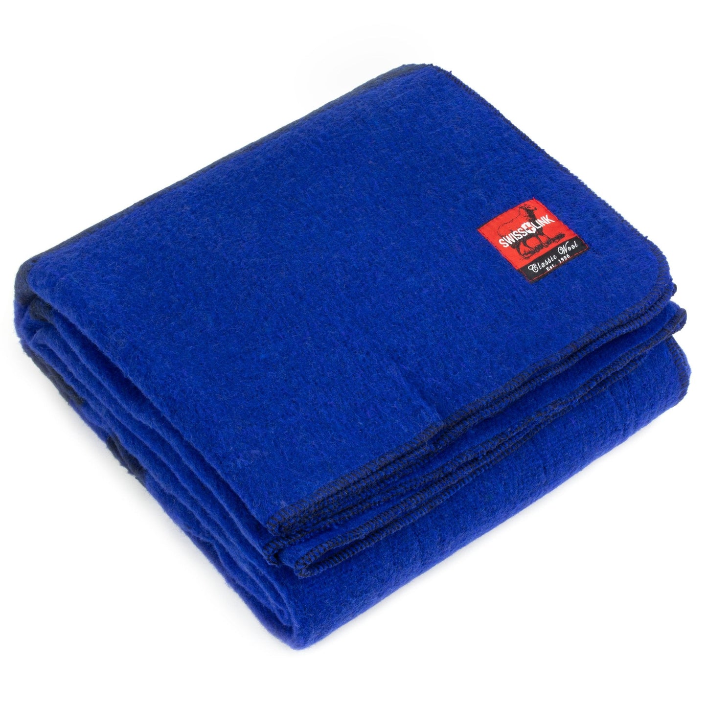 Royal Blue Classic Wool Blanket