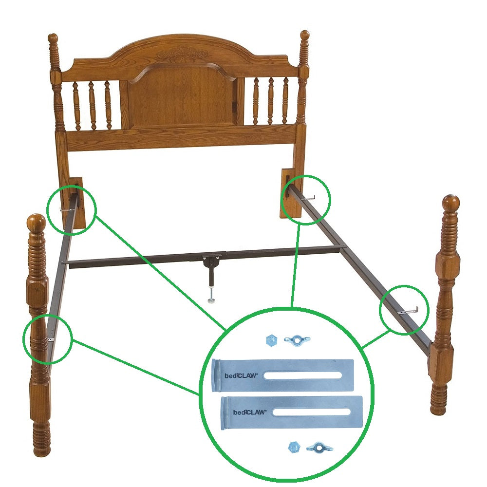 bedCLAW HD Mattress Retainer Bracket, Set of 2