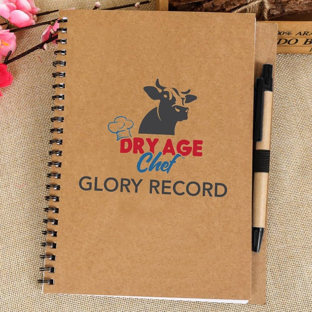 Dry-Aging Meat Glory Record Book by Dry Age Chef - Track Your Meat Ventures!