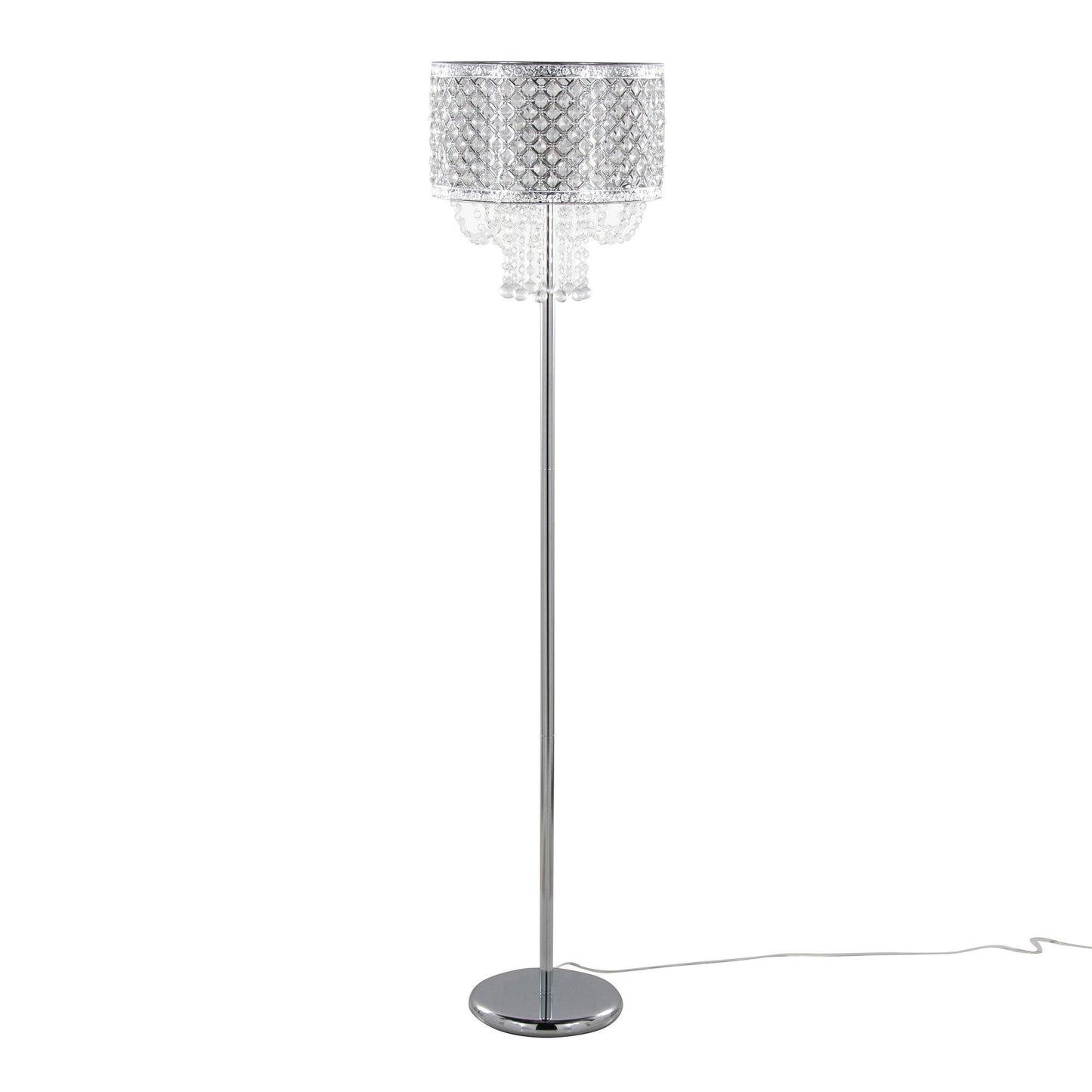 Droplets Sleek 60" Metal Floor Lamp