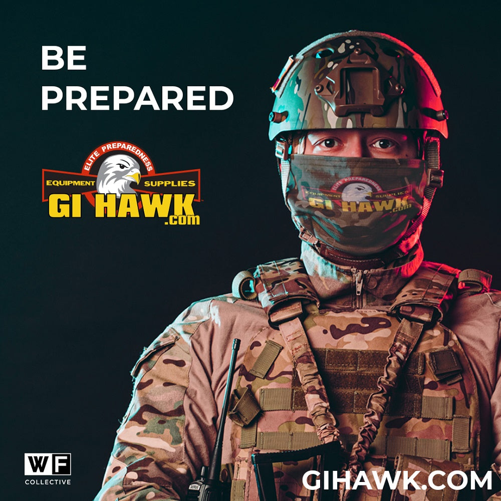 GI HAWK Full-Face Reusable Respirator Gas Mask, Dioxins