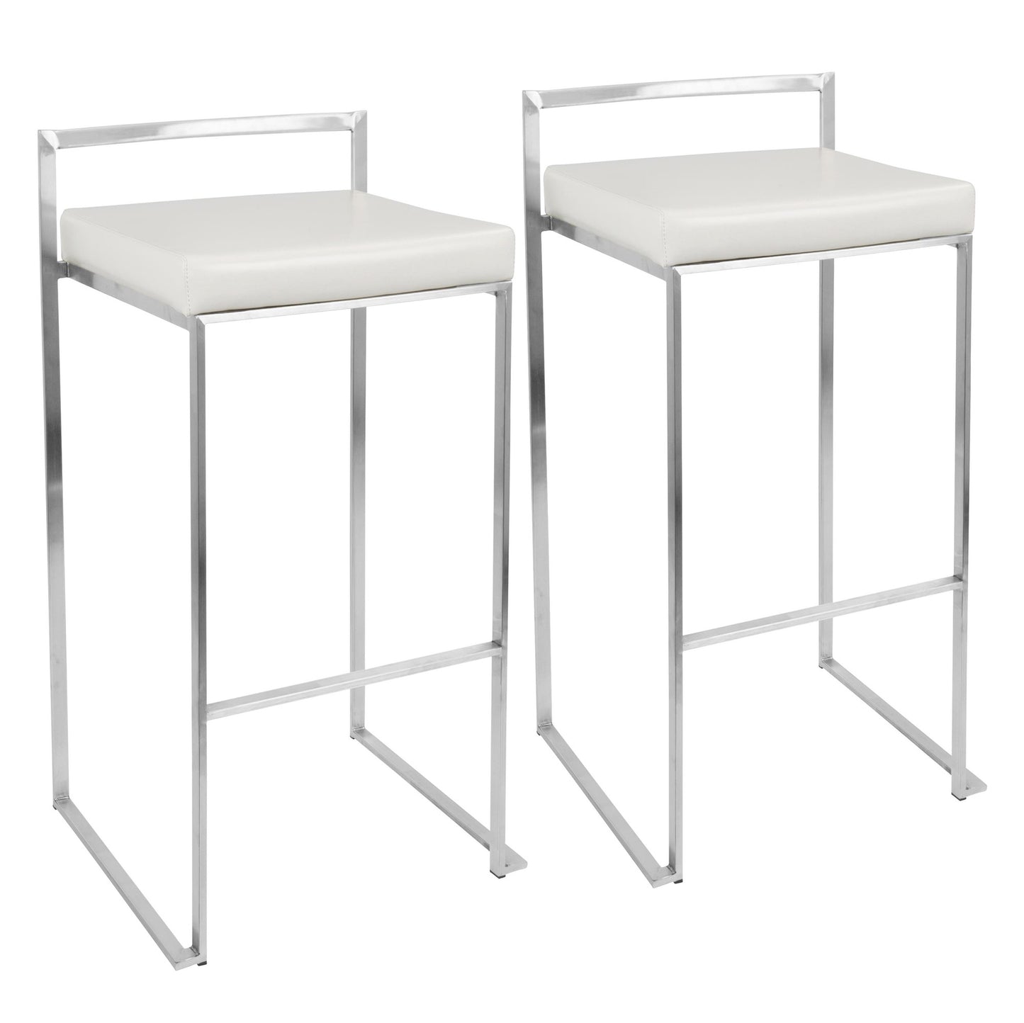 Fuji Stacker 30" Fixed-Height Barstool - Set of 2