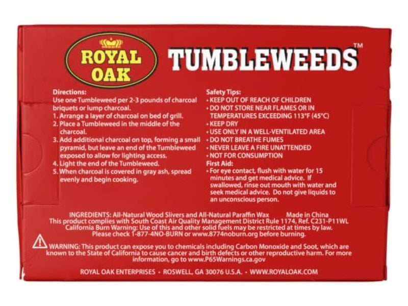 Royal Oak Tumbleweeds Natural Fire Starters (16 Pieces)