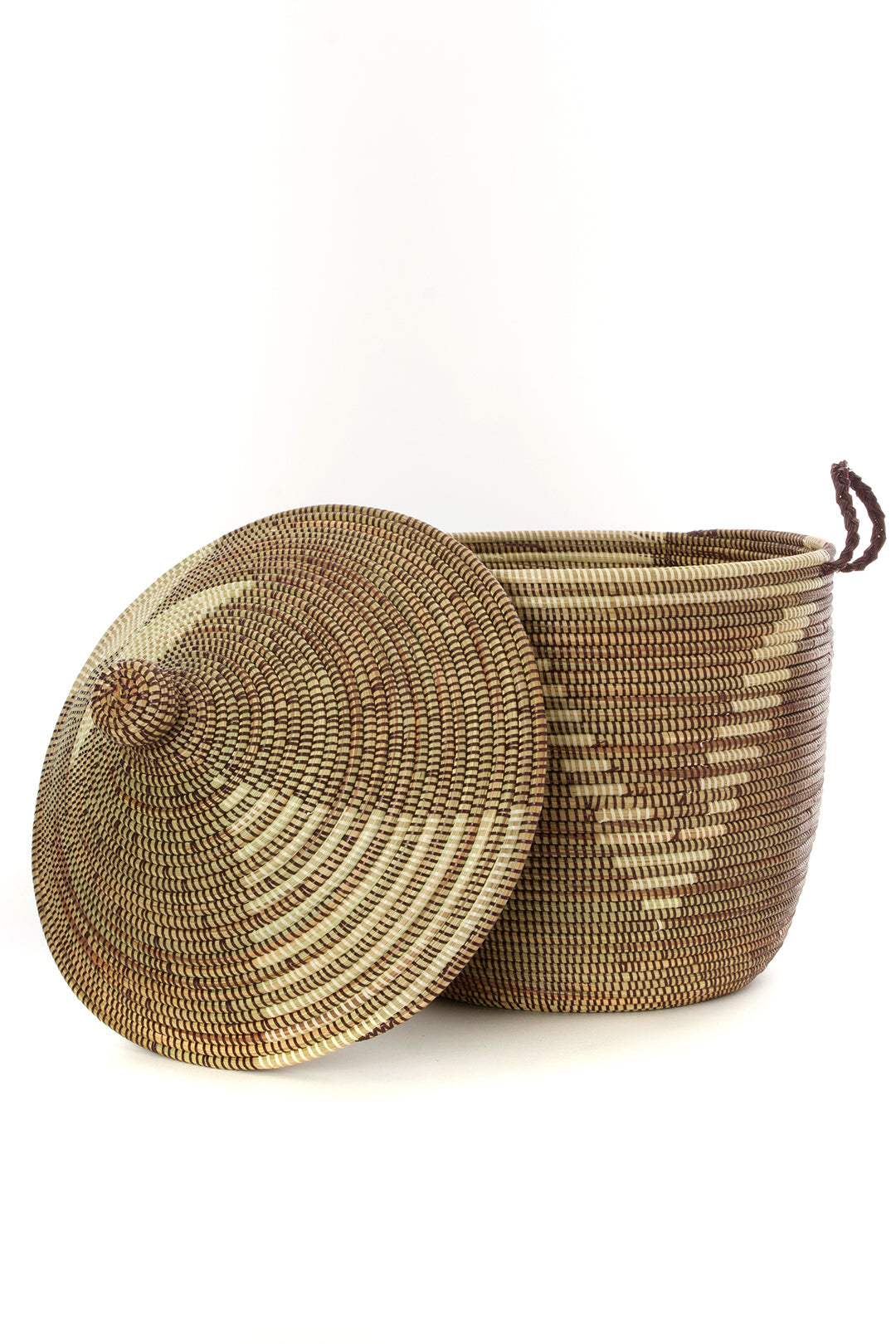 Brown and Cream Tribal Design Basket Default Title