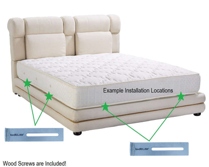 bedCLAW HD Mattress Retainer Bracket, Set of 2, with Wood Screws
