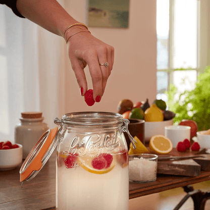 Le Parfait Rounded French Glass Storage Jars with Airtight Rubber Seals