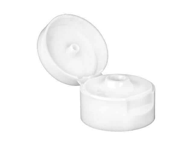 Semi-Opaque 2 oz. Squeezable Plastic Bottle + White Flip Top Cap | Set of 12