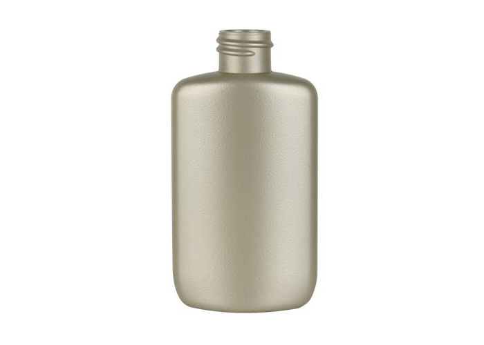 2 oz. Champagne (Light Gold) Plastic Bottle with White Flip Top Cap | Set of 12