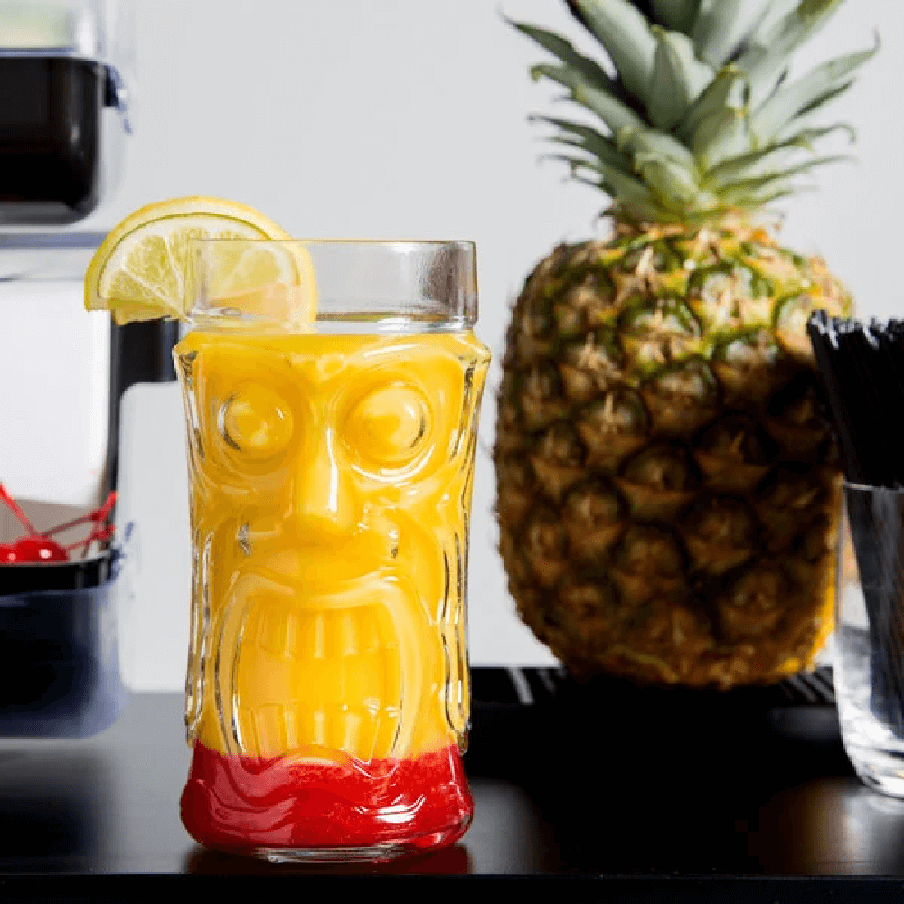 Cucina Chef - 16 oz. Screamin' Tiki Glass - Set of 4