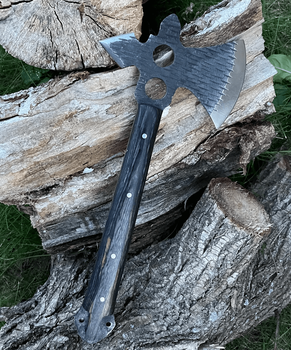 Hand-Forged Carbon Tomahawk Axe