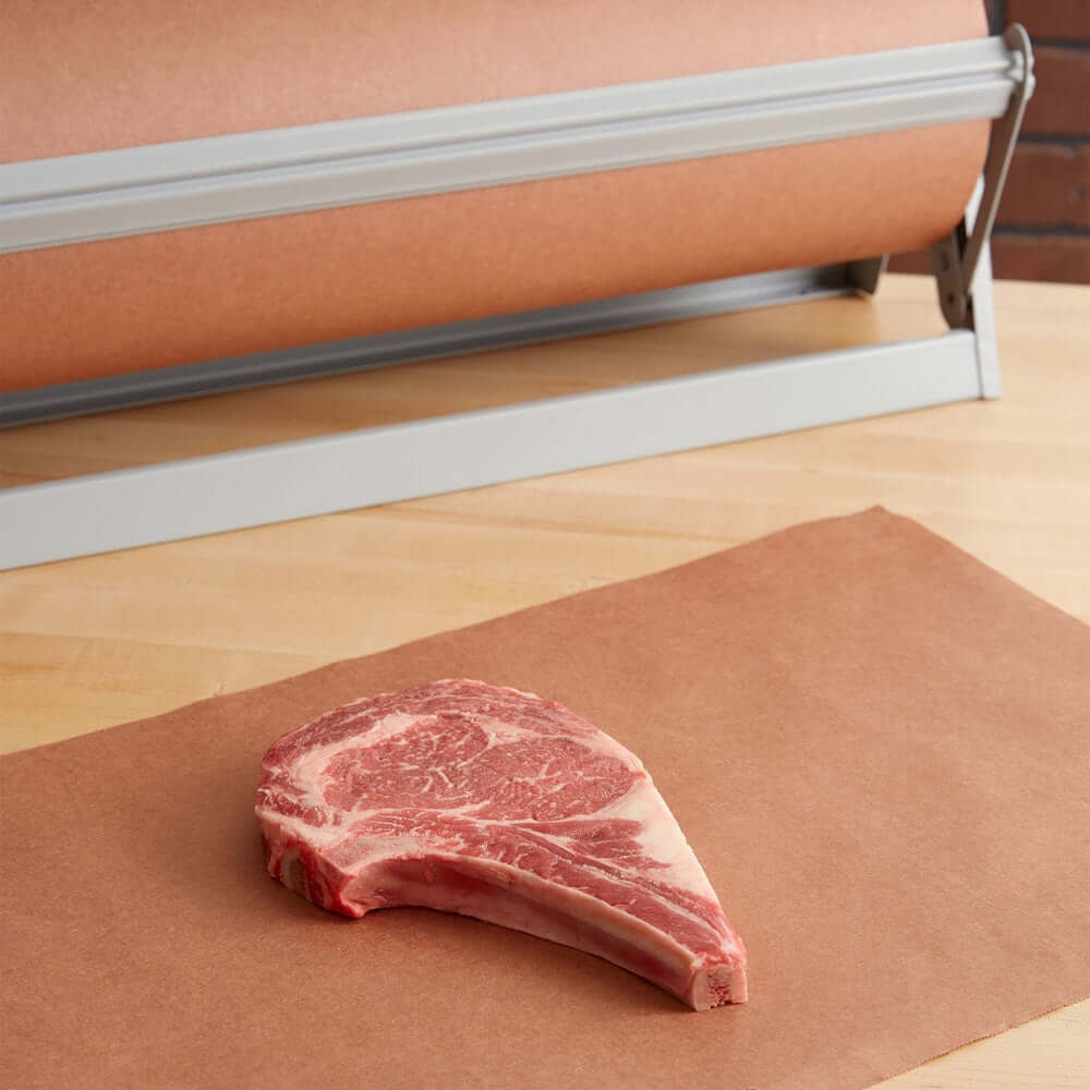 Dry Age Chef HD 40# Peach/Pink Butcher 24” Wide Paper Roll, 700 Feet