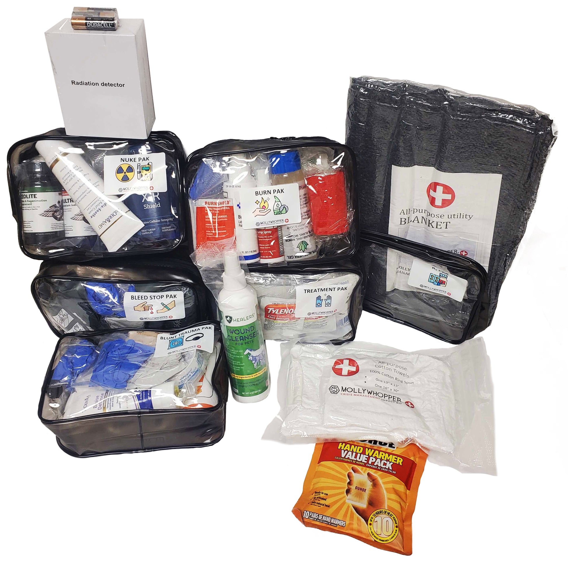 Premium Mollywhopper Crisis Management Kit, Ultimate First Aid Survival Trauma Backpack