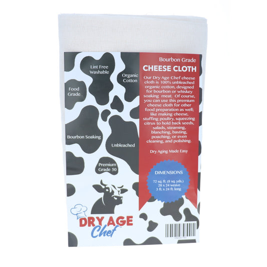 Dry Age Chef Bourbon Grade 50 Organic Cotton Cheese Cloth 72 sq. ft.