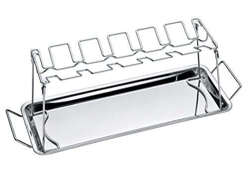 Kuchenprofi 12 Slot Chicken Leg Grilling Rack, Poultry BBQ