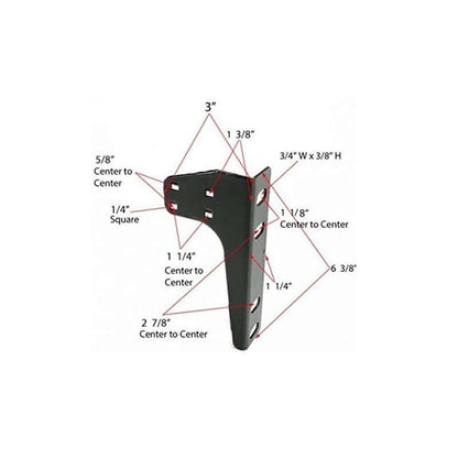 bedCLAW Set of 2 Attachment Brackets for Trundles, Top Springs, Bunks, Day Beds