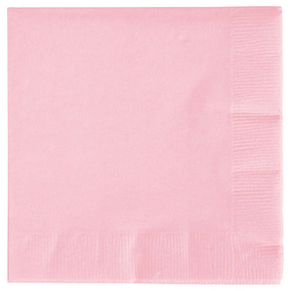 Creative Converting Classic Pink 3-Ply Beverage Napkin, 50 Pack