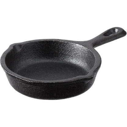 Dry Age Chef 3-1/2" Mini Pre-Seasoned Cast Iron Skillet