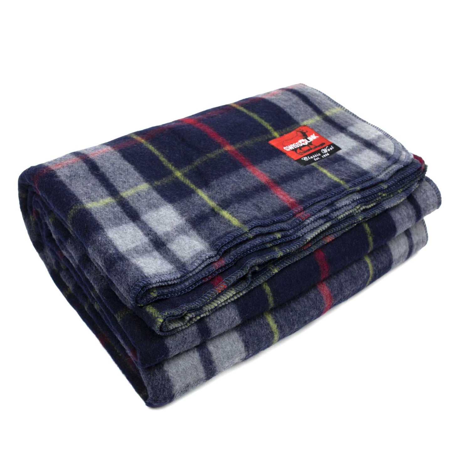 Classic Plaid Wool Blanket