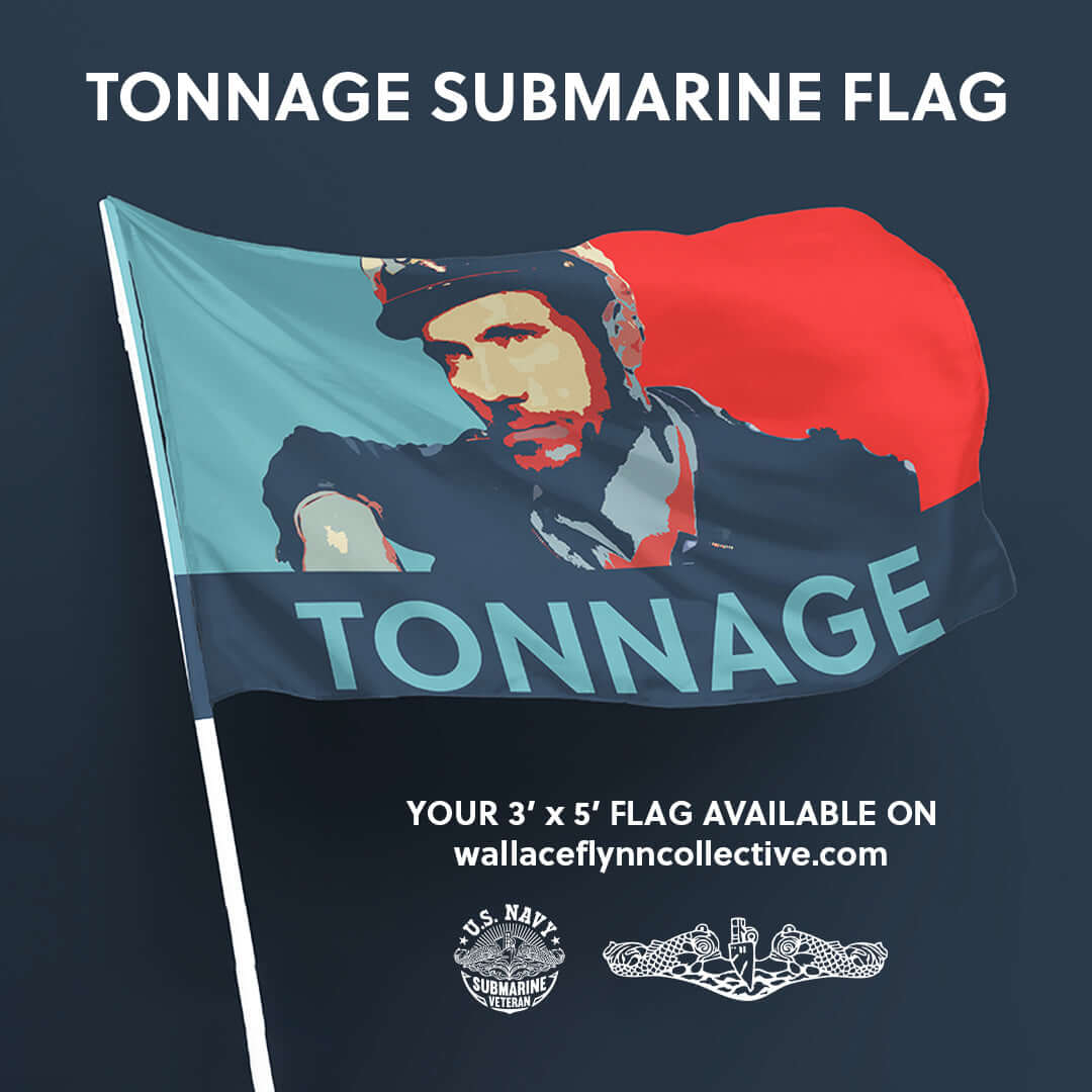 Flags Unfurled Silent Service Submarine "Tonnage" 3’ x 5’ Flag, Great Gift for Submariners