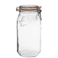 Le Parfait Rounded French Glass Storage Jars with Airtight Rubber Seals