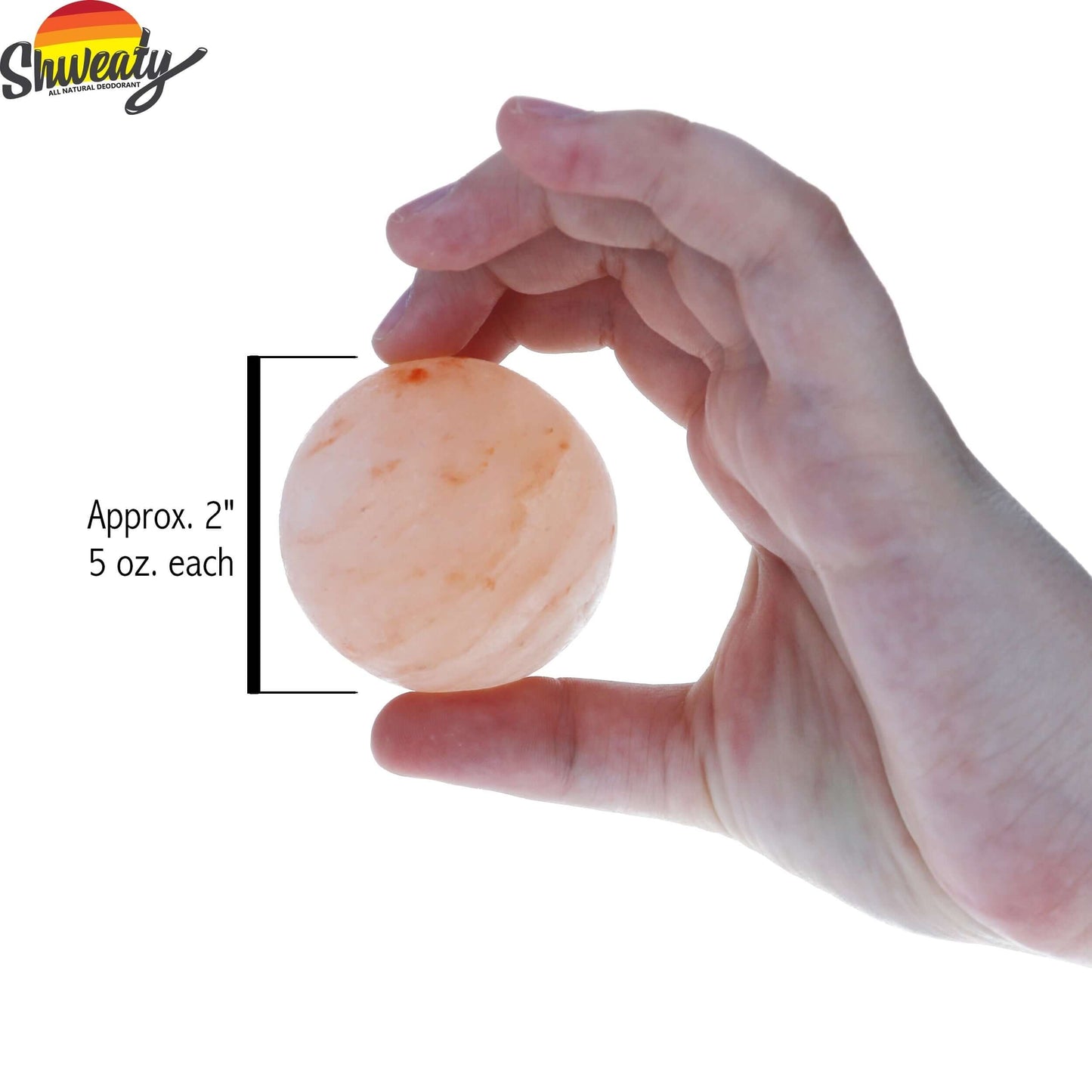 Shweaty All-Natural Pink Himalayan Salt Deodorant Balls