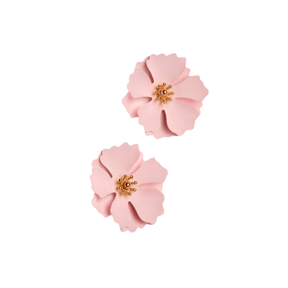 Daisy Flower Earrings with Gold Center