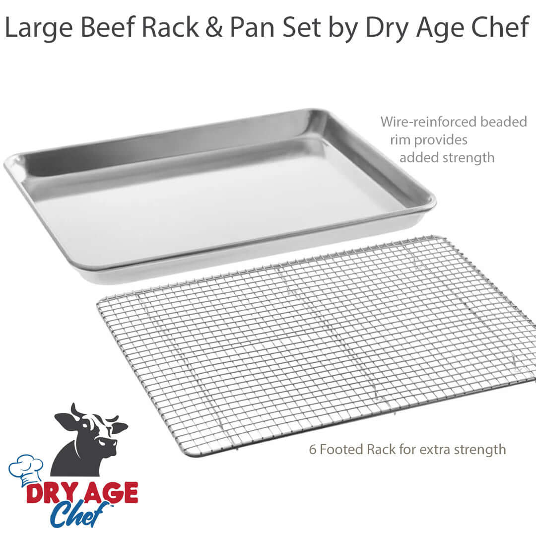 Large Beef Rack and Dry Aging Pan by Dry Age Chef