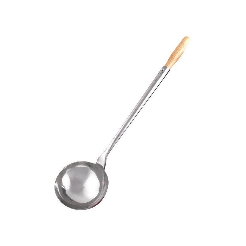 Small 6 oz. Wok Ladle with 16-3/4" Wood Handle