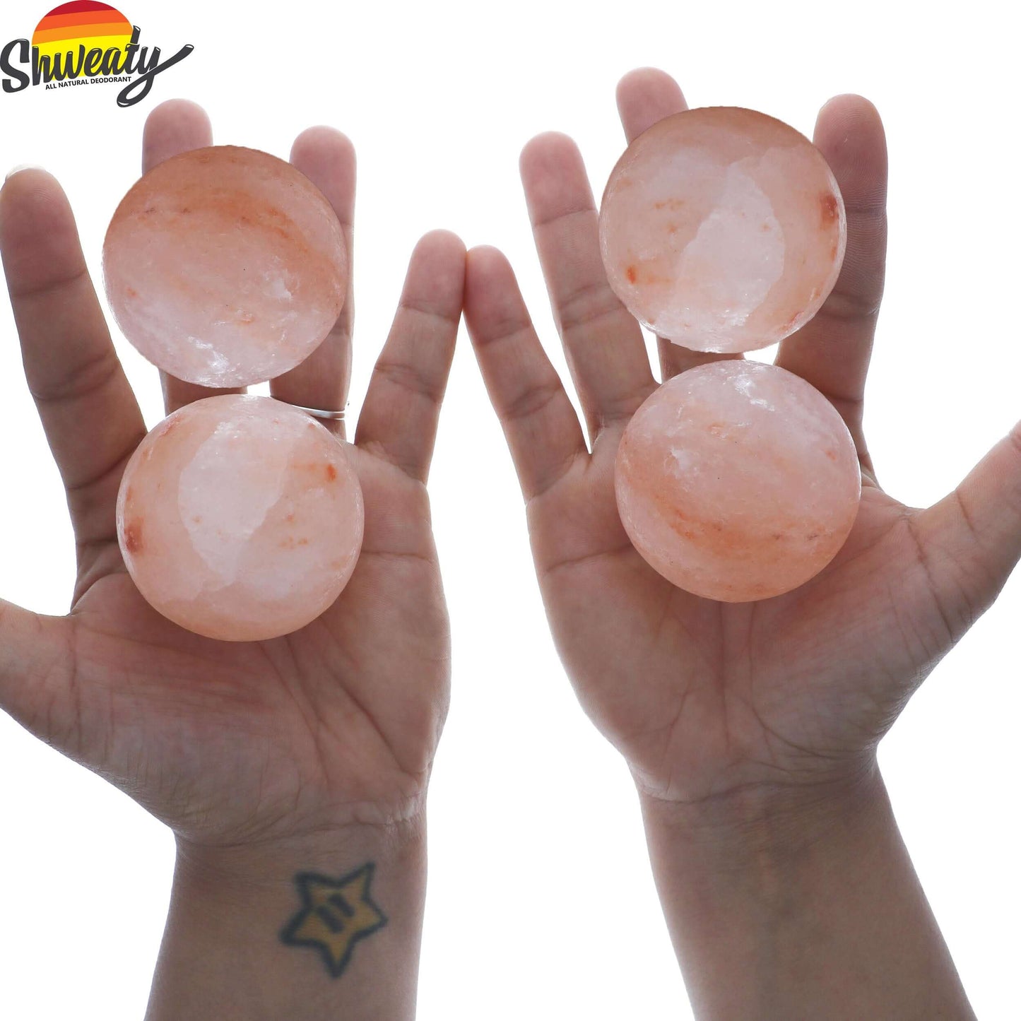 Shweaty All-Natural Pink Himalayan Salt Deodorant Balls