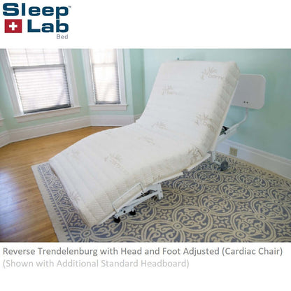 SleepLab Bed 600X-5F Heavy Duty Hi-Low Adjustable Bed Base with Trendelenburg + Cardiac Chair