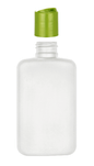 6.67 oz. White Plastic Bottle with Lime Green Dispensing Cap | Set of 12