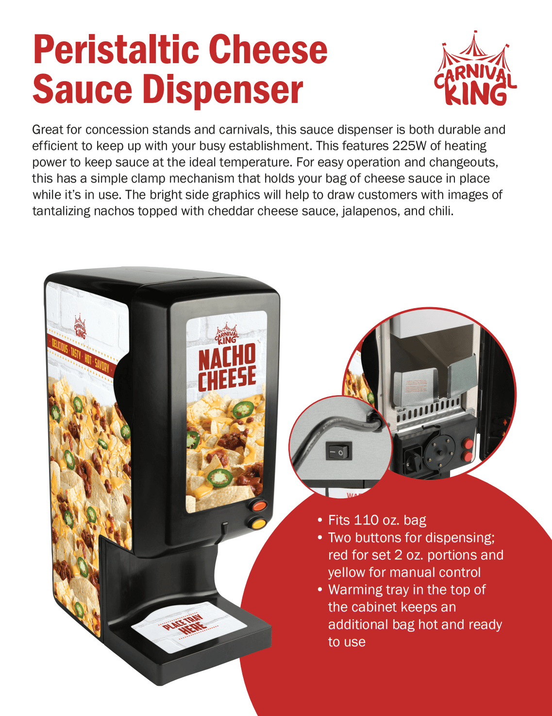 Carnival King Cheese Sauce Dispenser 