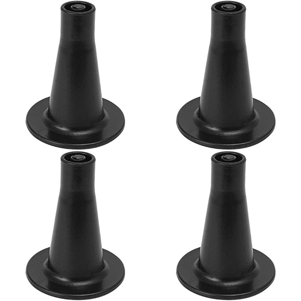 Leg Daddy 3-5/8" Tall Cone Shaped Replacement Bed Frame Feet, Set of 4