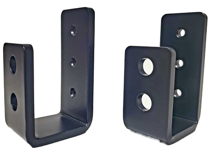 bedCLAW Armor Grade Carbon Steel 2x4 Barricade Brackets for Door Stop Security